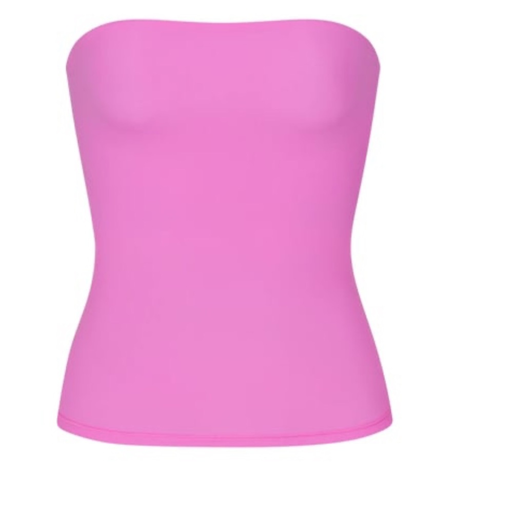 SKIMS Pink Strapless Tube Top